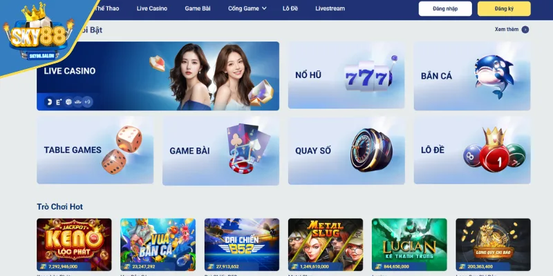 Giới thiệu sản phẩm Casino online tại nhà cái SKY88